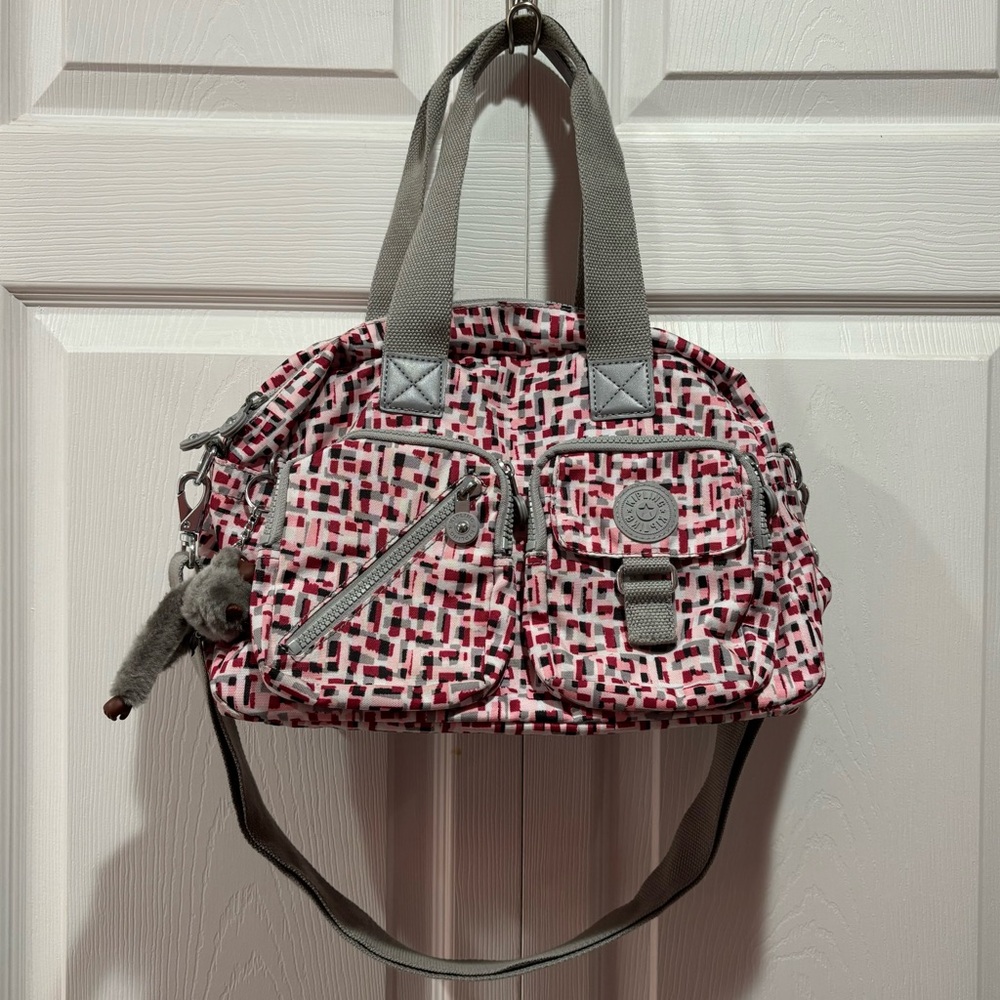 KIPLING Defea HB3510 Large Shoulder / Crossbody Handbag in Glamorous Tiles Print - Picture 3 of 11